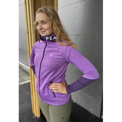 Peak Performance Rider Zip Hood dame/Action Lilac/Indigo