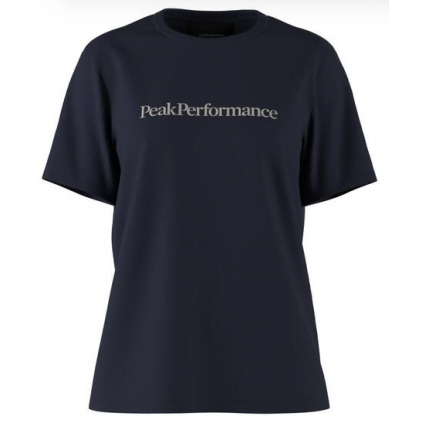 Big logo tee dame/blue shadow | Peak Performance