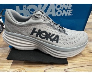 Hoka Bondi 8 herre/Sharkskin/Harbor Mist