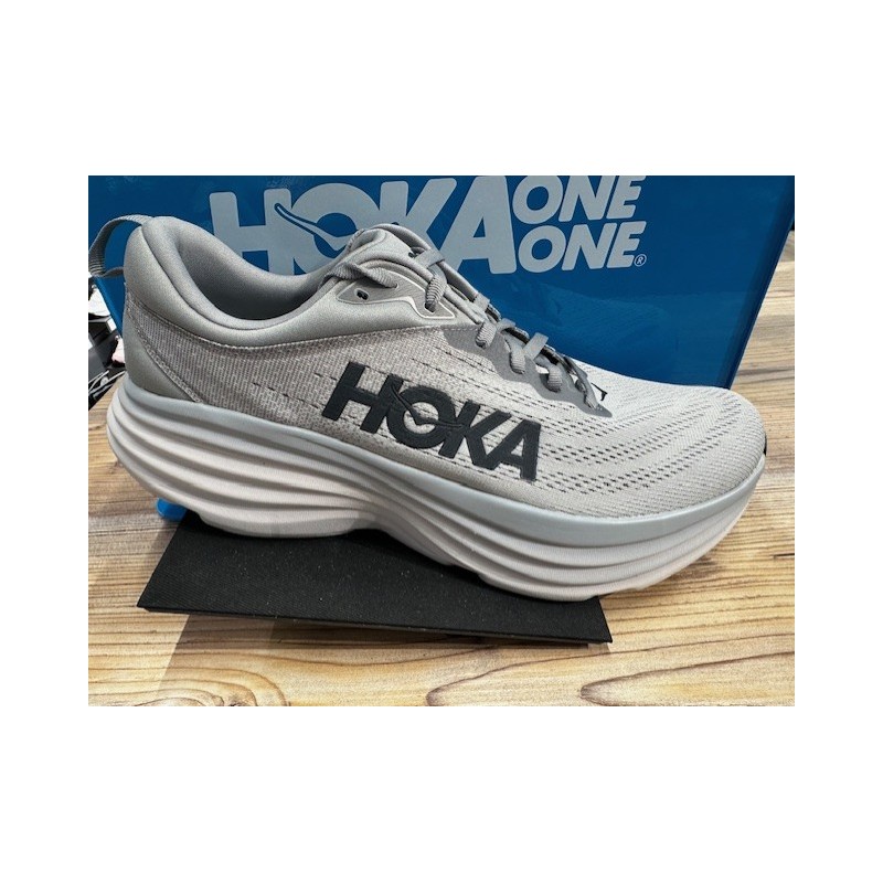 Hoka Bondi 8 herre/Sharkskin/Harbor Mist