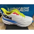 HOKA Clifton 9 herre BLANC DE BLANC / VIRTUAL BLUE